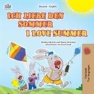 Shelley Admont, Kidkiddos Books, Danny Shmuilov - I Love Summer (German English Bilingual Children's Book)