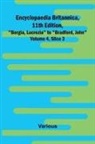 Various - Encyclopaedia Britannica, 11Th Edition, "Borgia, Lucrezia" To "Bradford, John" Volume 4, Slice 3