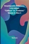Various - Encyclopaedia Britannica, 11Th Edition, "Calhoun" To "Camoens" Volume 5, Slice 1
