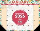 Willow Creek Press - Spring Floral 2026 22 X 17 Large Monthly Deskpad