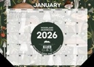 Willow Creek Press - Woodland Mushroom 2026 17 X 12 Small Monthly Deskpad