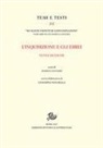 Marina Caffiero, Giuseppina Minchella - L' inquisizione e gli ebrei. Nuove ricerche