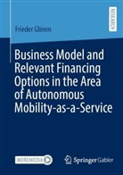 Frieder Glimm - Business Model and Relevant Financing Options in the Area of Autonomous Mobility-as-a-Service