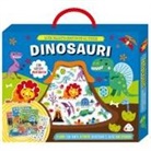 Dinosauri. Valigetta con sticker