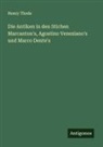 Henry Thode - Die Antiken in den Stichen Marcanton's, Agostino Veneziano's und Marco Dente's