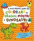Il mio primo albo da colorare di draghi mostri e dinosauri