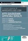 Tiziana Rando - Il nuovo esame di avvocato 2023-2024. Atti giudiziari ufficiali svolti. Diritto civile-Diritto penale-Diritto amministrativo