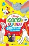 100 animali da colorare. Mega color Disney