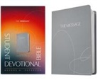 Eugene H Peterson - The Message Student Devotional Bible (Leather-Look, Stone Gray)