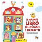 Il grande libro del disegno a quadretti. Con esercizi di coordinazione oculo manuale e pregrafismo