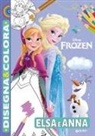 Elsa e Anna. Disney Frozen. Disegna & colora