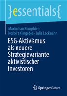 Maximilian Klingebiel, Norbert Klingebiel, Lackman, Julia Lackmann - ESG-Aktivismus als neuere Strategievariante aktivistischer Investoren