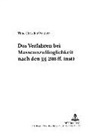 Timo Christian Walther, Peter Gottwald - Das Verfahren bei Masseunzulänglichkeit nach den §§ 208 ff. InsO