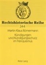 Martin Klaus Römermann, Jürgen Weitzel - Kündigungen und Kündigungsschutz im Franquismus