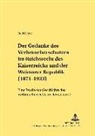 Rolf Geyer, Jan Schröder - Der Gedanke des Verbraucherschutzes im Reichsrecht des Kaiserreichs und der Weimarer Republik (1871-1933)
