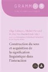 Olga Galatanu, Michel Pierrard, Dan Van Raemdonck, Dan Van Raemdonck - Construction du sens et acquisition de la signification linguistique dans l'interaction