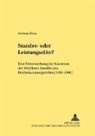 Andreas Klass, Jürgen Weitzel - Standes- oder Leistungselite?