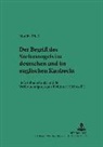 Monika Prieß, Michael Martinek - Der Begriff des Sachmangels im deutschen und im englischen Kaufrecht