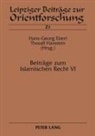 Ebert, Hans-Georg Ebert, Thoralf Hanstein - Beiträge zum Islamischen Recht VI