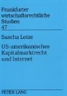 Sascha Lotze - US-amerikanisches Kapitalmarktrecht und Internet