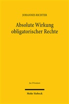 Johannes Richter - Absolute Wirkung obligatorischer Rechte