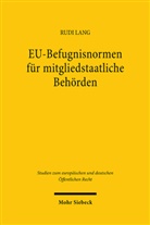 Rudi Lang - EU-Befugnisnormen für mitgliedstaatliche Behörden