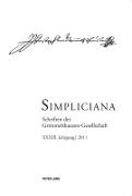 Hesselmann, Peter Heßelmann - Simpliciana Schriften der Grimmelshausen-Gesellschaft XXXIII (2011)- In Verbindung mit dem Vorstand der Grimmelshausen-Gesellschaft