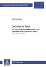 Erich Poyntner - Der Zerfall der Texte