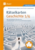Manfred Januarius Bauer, Lena-C. Grzelachowski - Rätselkarten Geschichte Klassen 5-6
