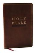 Thomas Nelson - Nkjv Super Giant Print New Testament, Brown Leathersoft, Red Letter, Comfort Print Thumb Indexed