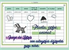 L. Cabello - "Planta, verbo, animal ..." - Juego de Letras con categorías diferentes para niños