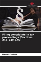 Manuel Cimbaro - Filing complaints in tax proceedings (Sections 245-249 BAO)