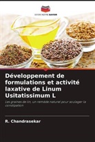 R. Chandrasekar - Développement de formulations et activité laxative de Linum Usitatissimum L