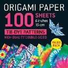 Tuttle Publishing, Tuttle Studio - Origami Paper 100 sheets Tie-Dye Patterns 6 inch (15 cm): Instructions for 8 Projects Included