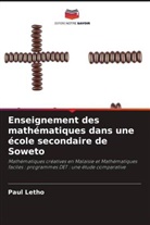 Paul Letho - Enseignement des mathématiques dans une école secondaire de Soweto