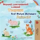 Kidkiddos Books - First Picture Dictionary - Animals (Ukrainian English Bilingual Children's Book)