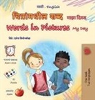 Kidkiddos Books - Words in Pictures - My Day (Marathi English Bilingual Children's Book)
