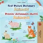 Kidkiddos Books - First Picture Dictionary - Animals (English French Bilingual Children's Book)
