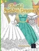 Happy Arts Coloring - Beautiful fashion dresses coloring book for adults, beautiful dresses coloring book