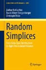 Zakhar Kabluchko, David Albert Steigenberger, Thäl, Christoph Thäle - Random Simplices
