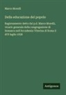 Marco Morelli - Della educazione del popolo