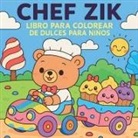 Chris Martin - Chef Zik - Libro para colorear de dulces para niños
