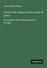 Cour d'assises France - Procès de M. Gisquet, ancien préfet de police