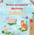 Kidkiddos Books - First Picture Dictionary - Animals (Italian Children's Book)