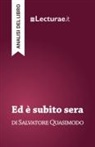Tommaso Rossi, Tommaso Rossi - Ed è subito sera - Salvatore Quasimodo (analisi del libro)