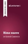 Tommaso Rossi, Tommaso Rossi - Rime nuove - Giosuè Carducci (analisi del libro)