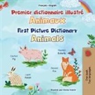 Kidkiddos Books - First Picture Dictionary - Animals (French English Bilingual Children's Book)