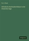 Th. G. Pfund - Altitalische Rechtsalterthümer in der römischen Sage