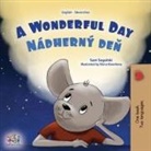 Kidkiddos Books, Sam Sagolski - A Wonderful Day (English Slovak Bilingual Children's Book)
