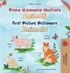 Kidkiddos Books - First Picture Dictionary - Animals (Italian English Bilingual Children's Book)